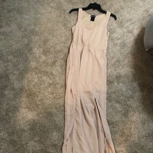Wet seal nude dress with slits